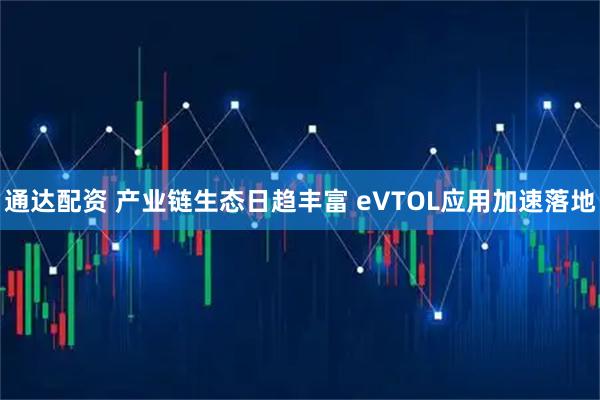 通达配资 产业链生态日趋丰富 eVTOL应用加速落地